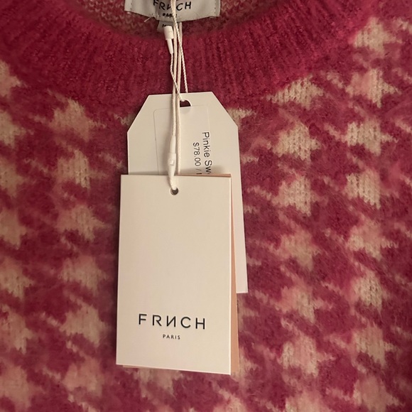 Pink houndstooth sweater - Picture 2 of 2
